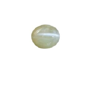 AstroCart 5.50 Carat Cats Eye Stone 6 Ratti Chrysoberyl Lehsuniya Vaidooryam Stone लहसुनिया रत्न Original Certified By Lab