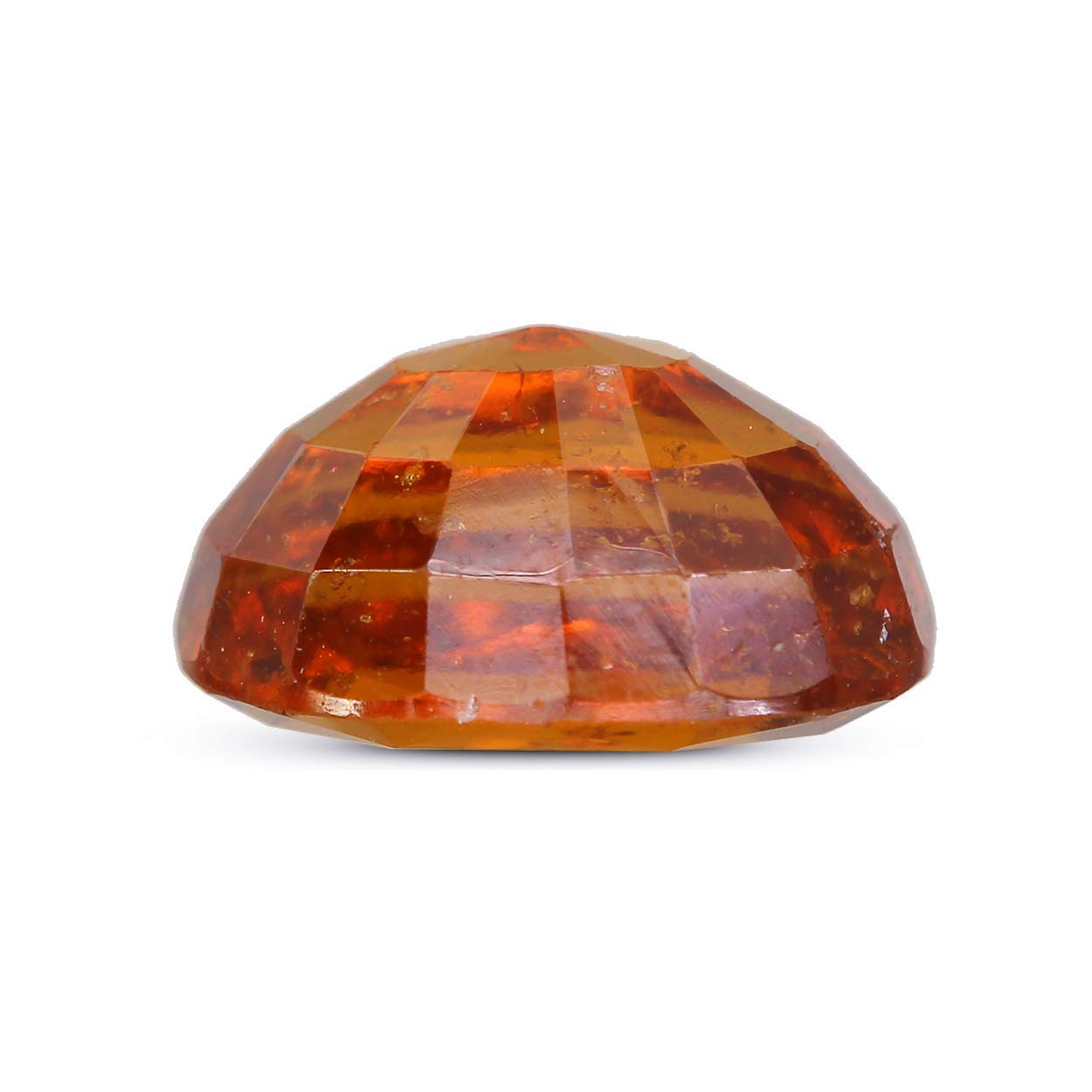 GEMS RIVER Natural Hessonite (Gomed/Garnet) Stone 4.25 Ratti 3.30 Carat Lab-Certified Cylone Quality Earth Mind Natural Loose Gemstone for Men & Women (O185) - Image 2