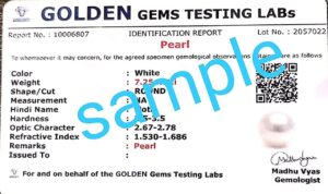 AYUSH GEMS 4.50 Carat Black Pearl Gemstone Moti Stone Certified for Men and Women