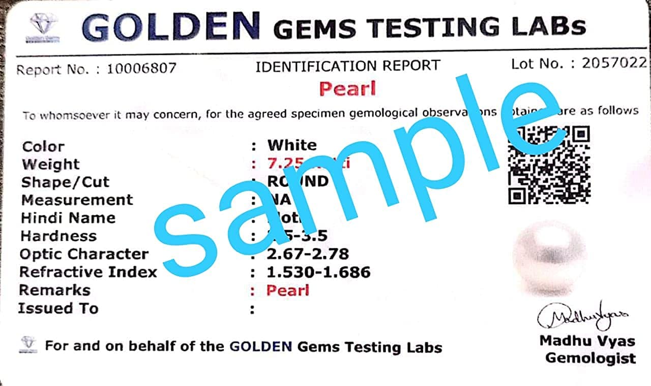 ANUJ SALES 10.25 Ratti South Sea Pearl Gemstone Moti Stone Original Certified Astrological Loose Gemstone