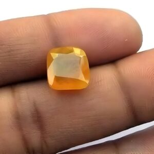 Arsuvi Natural & Original Pukhraj 3.50, 4.50, 5.50, 6.50, 7.50, 8.50, 9.50, 10.50, 11.50, 12.50 Ratti Square Shape Certified AAAA+ Gemstone Pokharaj Yellow Sapphire Stone