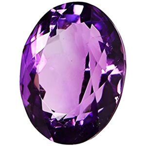 ARSUVI 100% Original Amethyst Stone 9.50 Ratti Lab-Certified AAAA+ Genuine Earth Mind Natural Jamunia Katela/Kathela Rashi Ratna Loose Gemstone for Men & Women (9.50 Ratti/8.71 Carat)