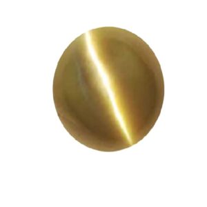 AstroCart 7.25 Carat Cats Eye Pure Stone Oval Shape Lehsuniya Vaidurya Gemstone Original Certified By Lab for Bracelet