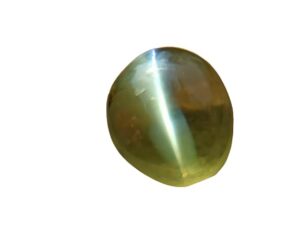 Gemstone Gallery Highly Precious Cats Eye Stone Original Certified 5 Ratti 4.5 Carat Green Cats Eye Stone Chrysoberyl Cats Eye Gemstone Lehsunia Stone Oval Shape Lehsuniya Vaiduryam Stone Rashi Ratan
