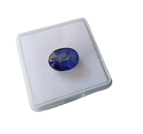 Blue Sapphire Stone Certified (Neelam) Ratan Gemstone 7.25 Ratti Rashi Ratan Sapphire Stone with Lab Certificate - Image 3