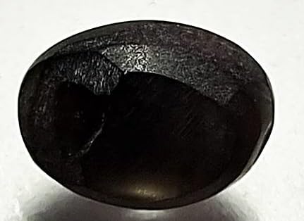 Astro Cart 6 Carat Cats Eye Stone Oval 6.60 Ratti Black Chrysoberyl Cats Eye Stone Sri Lanka Natural Vaidooharyam Stone Lehsuniya Stone Original Certified लहसुनिया रत्न For Ketu Stone Ring - Image 2