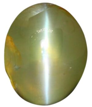 BluDiamond Lehsuniya Stone 9 Ratti Srilankan Cats Eye Stone 8.25 Carat Chrysoberyl Cats Eye Stone Original Certified कैट्स आई स्टोन Ketu Stone Yellow Vaidooryam Stone For Pendent
