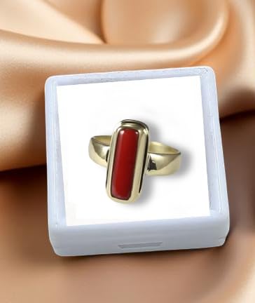 SAINTIMO ® AR Gems simulant Red Italian Ring Bracelet Gemstone AAA Quality with Lab Certifiacte (6.25-10.25 Ratti) - Image 2