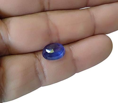 Blue Sapphire Stone Certified (Neelam) Ratan Gemstone 7.25 Ratti Rashi Ratan Sapphire Stone with Lab Certificate - Image 2