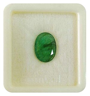 Certified Gems Panna Stone 5.50 Ratti Emerald Stone Original Certified Natural Gemstone for Men & Woman