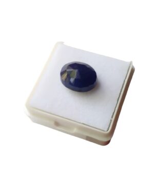 Aanya Gems Neelam/Blue Sapphire Gemstone 7.25 Ratti for Astrological Purpose with Lab Certificate