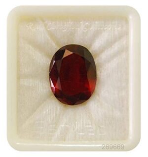 KirtiGems KIRTI GEMS 9.25 Ratti / 8.32 Carat Certified Gomed Stone Hessonite Garnet Gemstone A1+ Quality