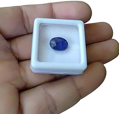 Blue Sapphire Stone Certified (Neelam) Ratan Gemstone 7.25 Ratti Rashi Ratan Sapphire Stone with Lab Certificate - Image 4