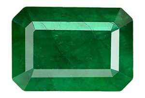 AYUSH GEMS Emerald Stone Original 7.25 Ratti Natural Certified Colombian Quality Loose Precious Panna Gemstone