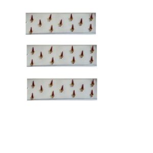 OJ Golden Drop Shape 2 line Moti Stone Bindi Kumkum Sindoor Bindiya Tika Tilak Sticker Bridal Bindis Wedding Occasional Simple Forehead For Girls & Womens-Size 3 Pack Of 3