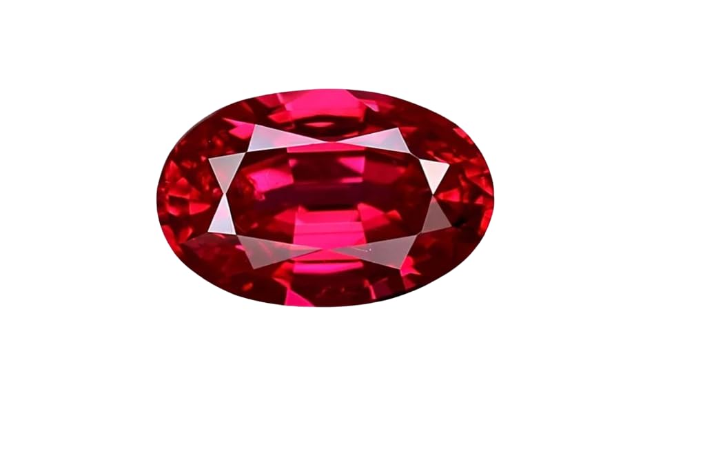 8 Carat Ruby Stone Original Certified Manik Stone 8.50 Ratti Manikya रूबी माणिक स्टोन माणिक रत्न Lal Manik Ratan Red Rubi Stones Oval Shape Burma Ruby Gemstone by Certified Gems
