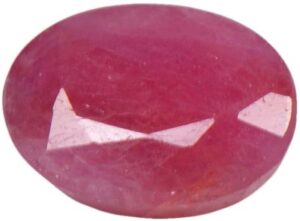 Ruby (Manik) Gemstone 6.25 Ratti Certified For Men & Women Ceremony Purpose Rashi Ratan Stone Ruby with Lab Certificate