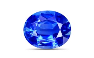 Dine Gems नीलम रत्न ओरिजिनल सीलोन 2 Carat Blue Sapphire Stone Original Certified Sri Lanka 2.5 Ratti Real Neelam Ceylon Unheated Untreated Gemstone Aaa+++ Quality Corundum Sapphire For Jewelry Making