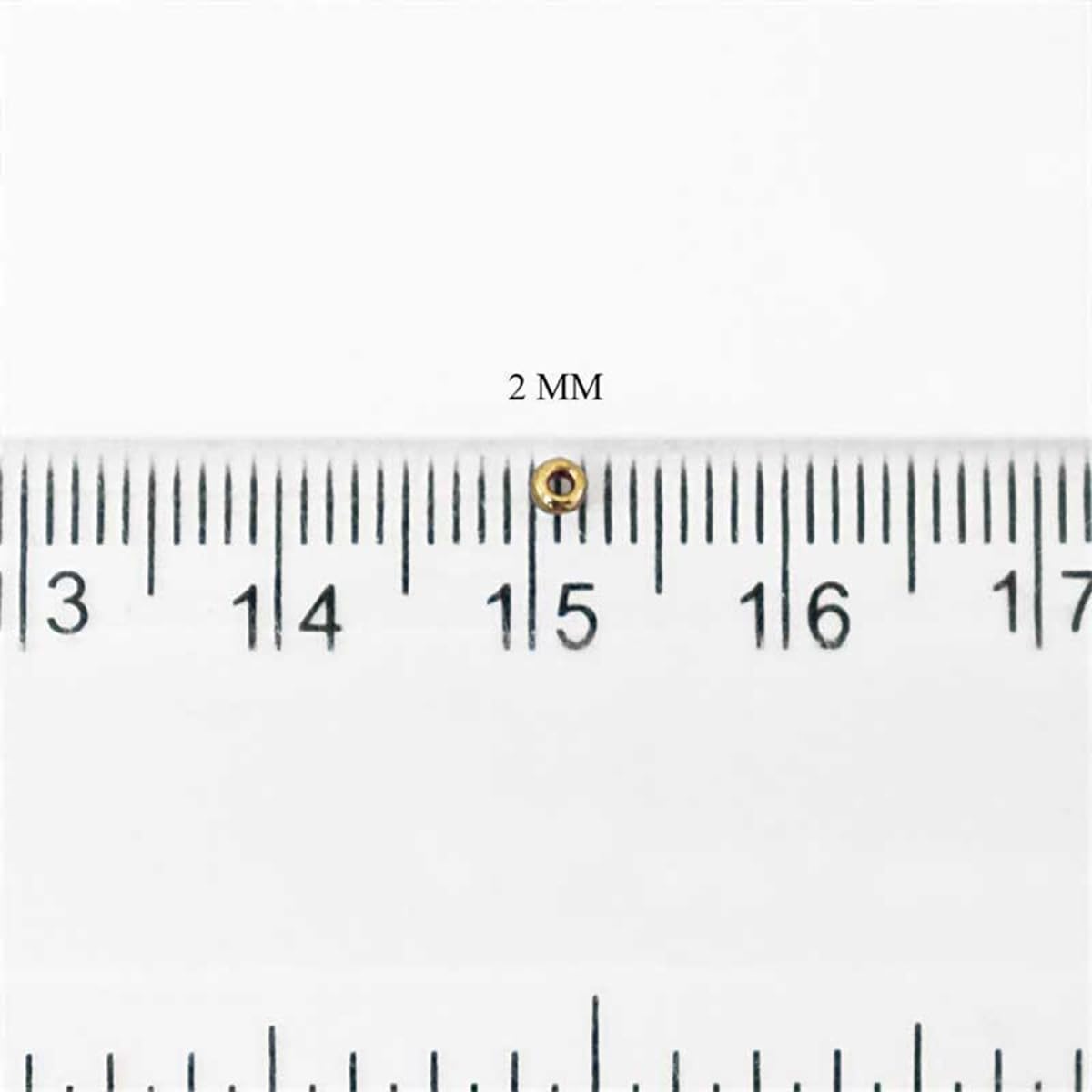 Embroiderymaterial 11/0 Uni-Gold Glass Stone Pearls, Seed Beads for Jewellery Making, Toran, Bag Decoration, Embroidery, Muthyalu Craft (2Mm/100 Grams) - Image 2