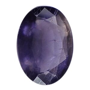 Clara Natural Iolite Neeli 6.25 to 6.5 RATTI Certified Neelam Substitute Loose Gemstone