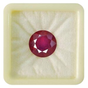 55Carat® Certified Natural Ruby Loose Gemstones 2.25 to 10.25 Ratti Manik Oval,Round,Pear,Square,Rectangle,Marquise Shape Singh Rashi Ratan For Jewelry Making Surya (Sun) Astrology Stone