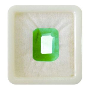 JewelryOnClick Lab Certified Natural Emerald Loose Gemstone Panna 2.25 To 10.25 Ratti Taurus Zodiac Vrish Rashi Upratan Venus Shukra Jupiter May Birthstone Astrology Jewelry Making Rashi-Ratan