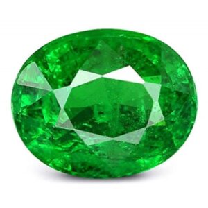 VKG GEMS 5.25 Ratti 4.30 Carat Certified Zambian Emerald (Brazilian Emerald Panna) Original Certified Panna Stone AA++ Ceylon Gemstone for Men and Women