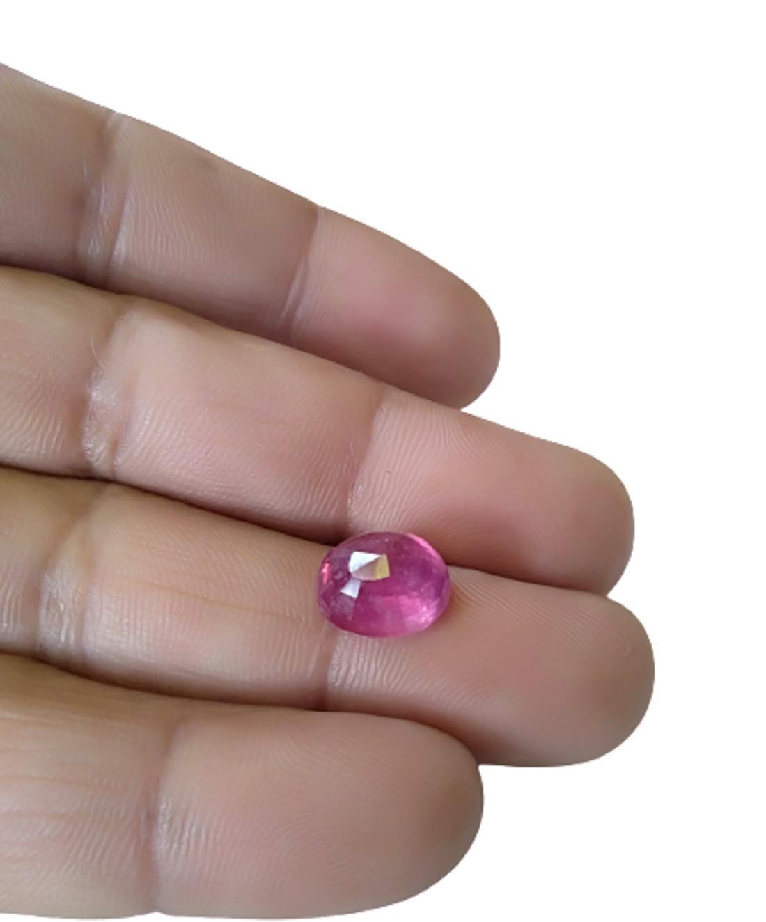 Ruby (Manik) Gemstone 7.25 Ratti Certified For Men & Women Ceremony Purpose Rashi Ratan Stone Ruby with Lab Certificate - Image 2