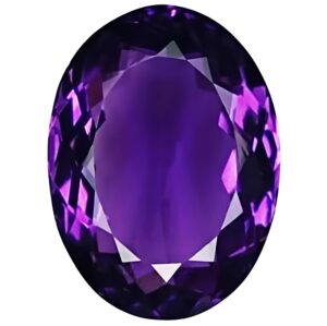 ARSUVI 100% Original Amethyst Stone 6.25 Ratti Lab-Certified AAAA+ Genuine Earth Mind Natural Jamunia Katela/Kathela Rashi Ratna Loose Gemstone for Men & Women (6.25 Ratti/5.68 Carat)