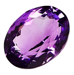 ARSUVI Original Amethyst Stone 5.25 Ratti Lab-Certified Earth Mind Natural Katela/Kathela Rashi Ratna Loose Gemstone for Men and Women (4.77 Carat)