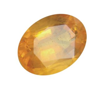Tejvij And Sons Yellow Sapphire Gemstone Original 3 to 12.50 ratti Stone Oval Shape peela pukhraj