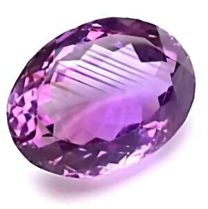 ARSUVI 100% Original Amethyst Stone 7.50 Ratti Lab-Certified AAAA+ Genuine Earth Mind Natural Jamunia Katela/Kathela Rashi Ratna Loose Gemstone for Men & Women (6.88 Carat)