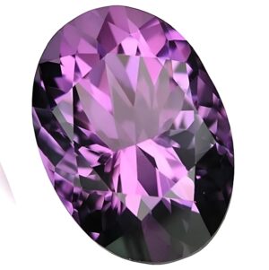 ARSUVI Original Amethyst Stone 8.50 Ratti Lab-Certified Earth Mind Natural Katela/Kathela Rashi Ratna Loose Gemstone for Men and Women (7.79 Carat)