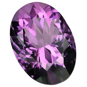 ARSUVI Original Amethyst Stone 5 Ratti Lab-Certified Earth Mind Natural Katela/Kathela Rashi Ratna Loose Gemstone for Men and Women (4.58 Carat)