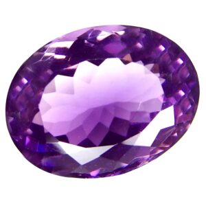 ARSUVI Natural Amethyst Stone 7.50 Ratti Lab-Certified Earth Mind Natural Katela/Kathela Rashi Ratna Loose Gemstone for Men and Women (7.50 Ratti / 6.88 Carat)