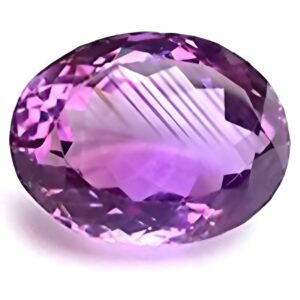 Arsuvi Original Amethyst Stone 9 Ratti Lab-Certified AAAA+ Genuine Earth Mind Natural Jamunia Katela/Kathela Rashi Ratna Loose Gemstone for Men & Women (9 Ratti / 8.25 Carat)