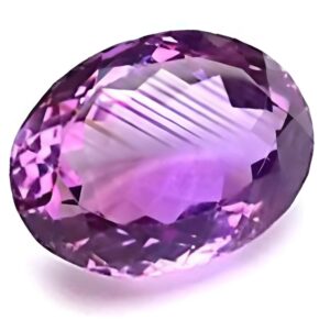 ARSUVI Original Amethyst Stone 11.25 Ratti Lab-Certified Earth Mind Natural Katela/Kathela Rashi Ratna Loose Gemstone for Men and Women (10.23 Carat)
