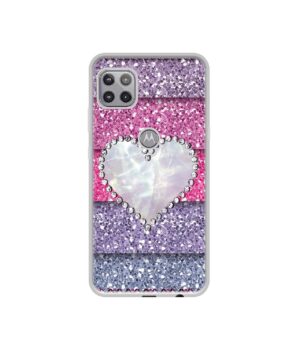 Amazon Brand - Solimo Designer Stone Heart UV Printed Soft Back Case Mobile Cover for Motorola Moto G 5G
